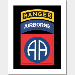 Ranger Airborne Division Paratrooper Insignia Posters and Art